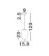 Lato 15.8cm Globe Pendant Ceiling Light Smokey Brass Gold E27 1x5W-6