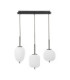 Lato Bar Pendant Ceiling Light Opal Black E14 3x5W-1