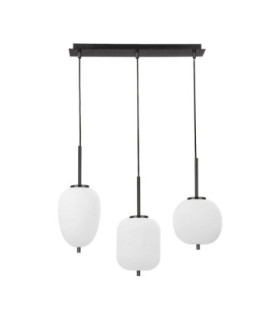 Lato Bar Pendant Ceiling Light Opal Black E14 3x5W-1