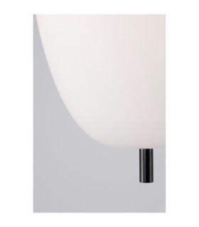 Lato Bar Pendant Ceiling Light Opal Black E14 3x5W-2