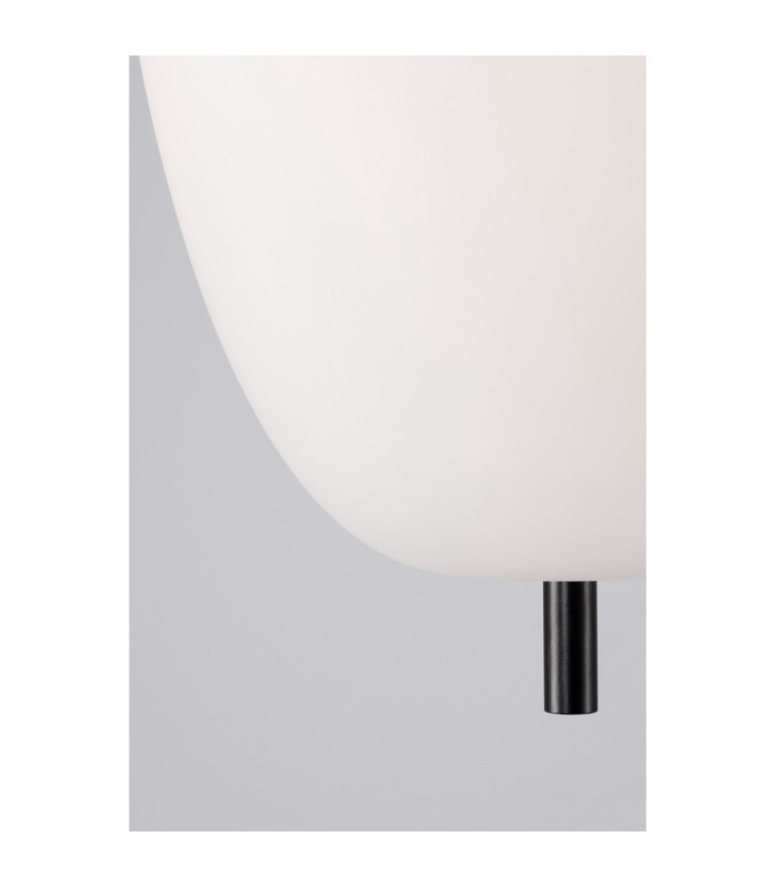 Lato Bar Pendant Ceiling Light Opal Black E14 3x5W-2