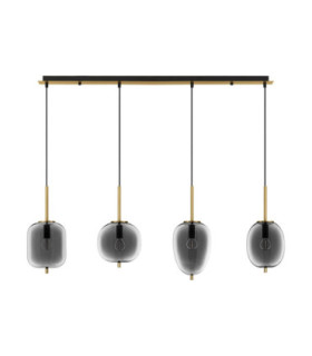 Lato Bar Pendant Ceiling Light Smokey Black E14 4x5W-1