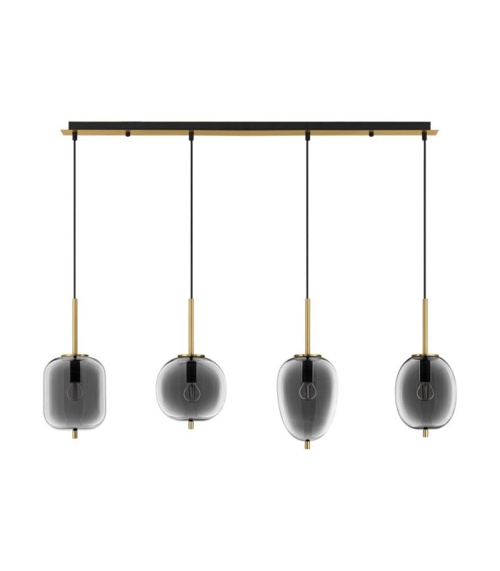 Lato Bar Pendant Ceiling Light Smokey Black E14 4x5W-1