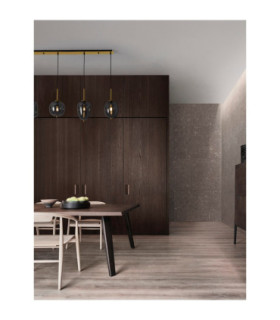 Lato Bar Pendant Ceiling Light Smokey Black E14 4x5W-2