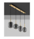 Lato Bar Pendant Ceiling Light Smokey Black E14 4x5W-3