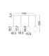 Lato Bar Pendant Ceiling Light Smokey Black E14 4x5W-9
