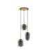 Lato Cluster Pendant Ceiling Light Smokey Black E14 4x5W-1