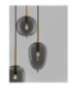 Lato Cluster Pendant Ceiling Light Smokey Black E14 4x5W-5