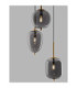 Lato Cluster Pendant Ceiling Light Smokey Black E14 4x5W-6