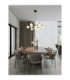 Ovalino Multi Arm Pendant Ceiling Light Opal Satin Gold Matt Black LED G9 10x5W-2