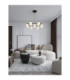 Ovalino Multi Arm Pendant Ceiling Light Opal Satin Gold Matt Black LED G9 14x5W-2