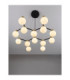 Ovalino Multi Arm Pendant Ceiling Light Opal Satin Gold Matt Black LED G9 14x5W-8