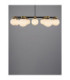 Ovalino Multi Arm Pendant Ceiling Light Opal Satin Gold Matt Black LED G9 14x5W-9