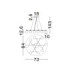 Ovalino Multi Arm Pendant Ceiling Light Opal Satin Gold Matt Black LED G9 14x5W-11