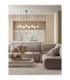 Ovalino Bar Pendant Ceiling Light Opal Satin Gold Matt Black LED G9 14x5W-2