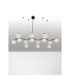 Ovalino Bar Pendant Ceiling Light Opal Satin Gold Matt Black LED G9 14x5W-3