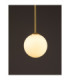 Savoy Globe Pendant Ceiling Light Opal Satin Gold Matt Black LED G9 1x5W-5