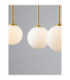 Savoy Cluster Pendant Ceiling Light Opal Satin Gold Matt Black LED G9 6x5W-5