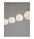 Savoy Bar Pendant Ceiling Light Opal Satin Gold Matt Black LED G9 6x5W-6