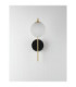 Savoy Globe Wall Lights Opal Satin Gold Matt Black LED G9 1x5W-4