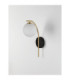 Savoy Globe Wall Lights Opal Satin Gold Matt Black LED G9 1x5W-5