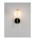 Savoy Globe Wall Lights Opal Satin Gold Matt Black LED G9 1x5W-6