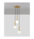 Monet Cluster Pendant Ceiling Light Opal Brass Gold E27 3x12W-3