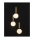 Monet Cluster Pendant Ceiling Light Opal Brass Gold E27 3x12W-5