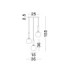 Monet Cluster Pendant Ceiling Light Opal Brass Gold E27 3x12W-7