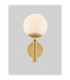 Monet Globe Wall Lights Opal Brass Gold E27 1x12W-4