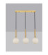 Monet Bar Pendant Ceiling Light Opal Brass Gold E27 3x12W-4