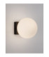 Joline Globe Wall Lights Opal Sandy Black LED 6W 450lm 3200K Switch On/Off-4