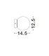 Joline Globe Wall Lights Opal Sandy Black LED 6W 450lm 3200K Switch On/Off-5