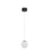 Nuvole Globe Pendant Ceiling Light Opal Sandy Black LED 8W 400lm 3000K-1