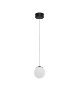 Nuvole Globe Pendant Ceiling Light Opal Sandy Black LED 8W 400lm 3000K-1