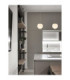 Nuvole Globe Pendant Ceiling Light Opal Sandy Black LED 8W 400lm 3000K-2
