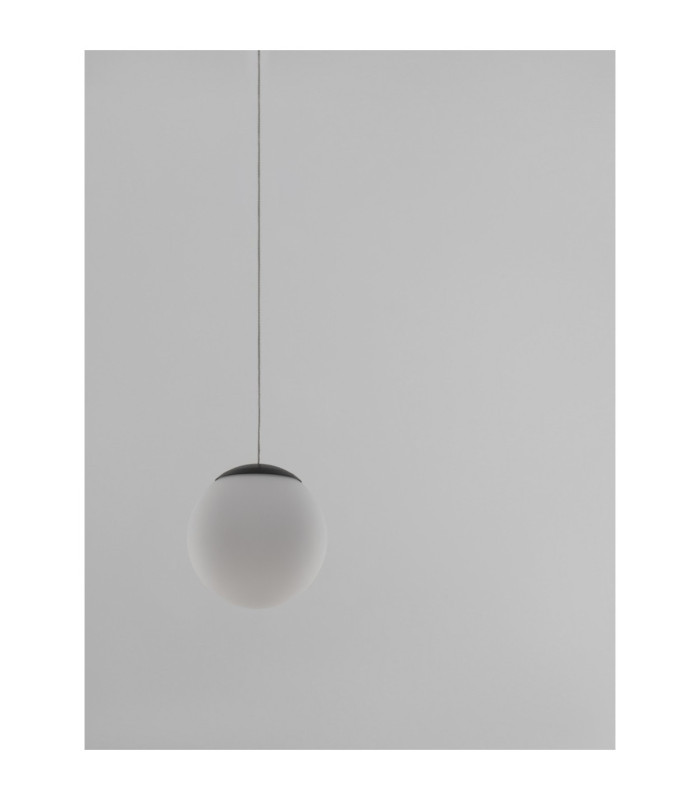 Nuvole Globe Pendant Ceiling Light Opal Sandy Black LED 8W 400lm 3000K-3