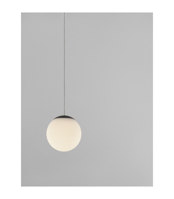 Nuvole Globe Pendant Ceiling Light Opal Sandy Black LED 8W 400lm 3000K-4
