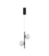 Nuvole Globe Pendant Ceiling Light Opal Sandy Black LED 16W 800lm 3000K-1
