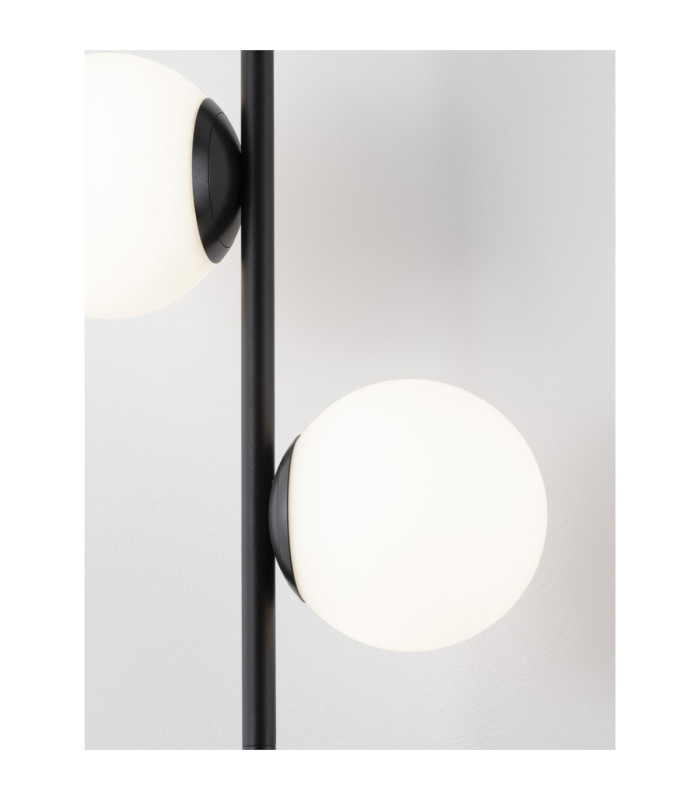 Nuvole Globe Pendant Ceiling Light Opal Sandy Black LED 16W 800lm 3000K-6