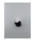 Nuvole Globe Wall Lights Opal Sandy Black LED 8W 400lm 3000K-3