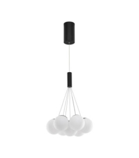Nuvole Cluster Pendant Ceiling Light Opal Sandy Black Triac Dimmable LED 49W 2240lm 3000K-1