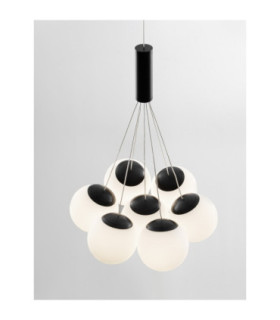 Nuvole Cluster Pendant Ceiling Light Opal Sandy Black Triac Dimmable LED 49W 2240lm 3000K-2