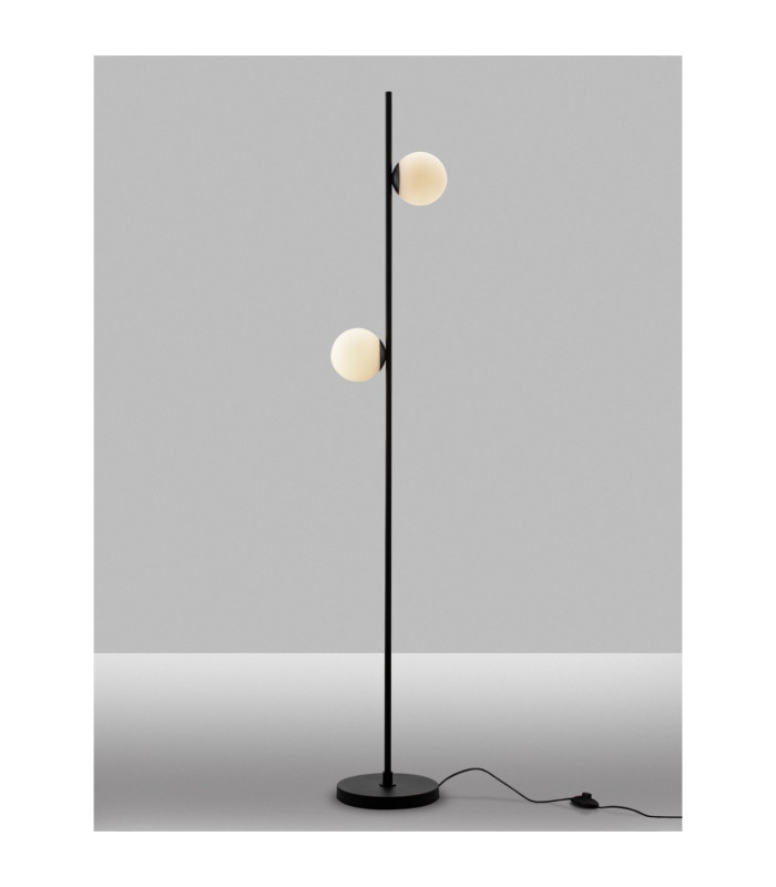 Nuvole Multi Arm Floor Lamp Opal Sandy Black LED 16W 800lm 3000K Switch On/Off-4