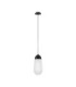 Blaky Globe Pendant Ceiling Light Opal Matt Black E14 1x5W-1