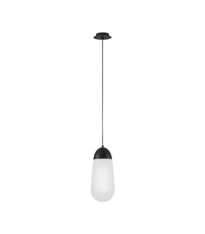 Blaky Globe Pendant Ceiling Light Opal Matt Black E14 1x5W-1