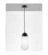 Blaky Globe Pendant Ceiling Light Opal Matt Black E14 1x5W-4