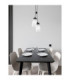Blaky Cluster Pendant Ceiling Light Opal Matt Black E14 2x5W-2