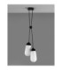 Blaky Cluster Pendant Ceiling Light Opal Matt Black E14 2x5W-3