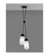 Blaky Cluster Pendant Ceiling Light Opal Matt Black E14 2x5W-4